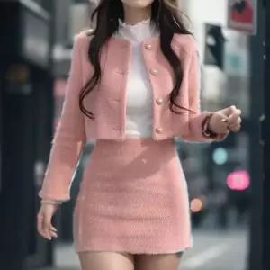 정장세트 여성 긴팔 스커트 3색 오피스룩 S~XL 니트 봄가을 투피스