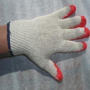 1등급 최고급 반코팅 장갑 목 면장갑 고무