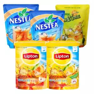 네슬레 복숭아 아이스티 1kg 립톤 네스티 레몬 홍차