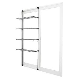 웰렉스 발코니빨래건조대 BCG1022-3(1000) 최대높이 220cm, 3단선반 100cm