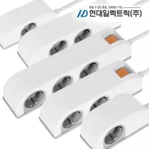 국산 16A 옆으로 멀티탭 화장실 주방 난연 방수 방진 접지 멀티 콘센트 2구 3구 4구 5구 6구 1.5m 3m 5m