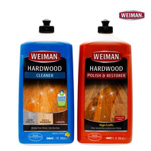 와이만 마루 바닥 청소 강화 강마루 장판 광택 코팅제 하드우드 클리너 리스토어 946ml