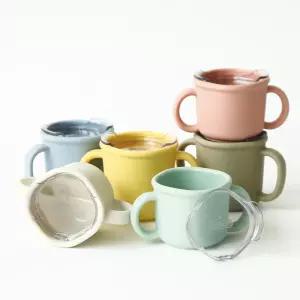 11ST 에디슨 어린이 유아 플레티넘 실리콘 양손 물컵 트레이닝컵