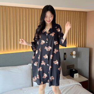 [크라시앙]XXL테디슬립웨어  빅사이즈 슬립 파자마 원피스