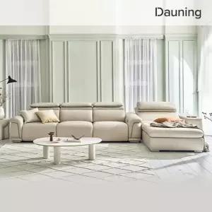 시네마 전동 리클라이너 전체 내추럴 소파 풀세트 한방향)