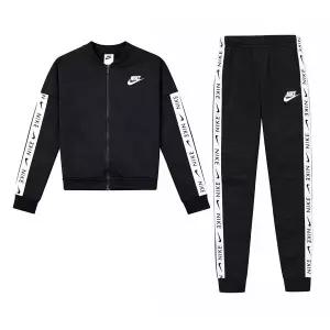 [나이키] 여성 NSW 트리콧 트레이닝 세트 운동복 츄리닝 블랙 CU8374-010