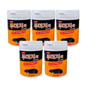 뉴케이팜 두더지싹 블럭 두더쥐 들쥐 퇴치약 퇴치제 두더지약 쥐약 살서제 농작물보호 100g x 5통