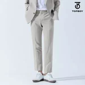 [하프클럽/탑보이]빅사이즈 블렌딩 아이스 린넨라이크 슬랙스 (RH002)