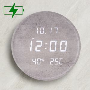 플라이토 무선 루나 온습도 와이파이 LED 벽시계 29.5cm / 포토구매평