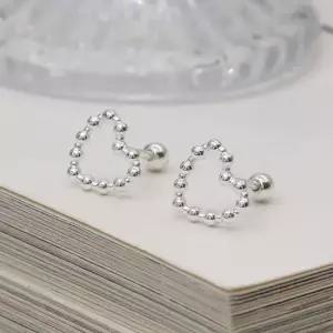 [메리그린] 925 실버 SILVER 법정 순은 하트 피어싱[한쌍]