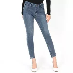 게스 여성 청바지 기모 슬림 스키니 미디엄블루 YL4D6183