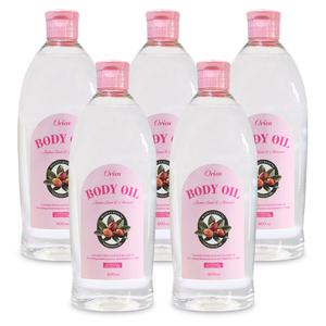 오릭스 바디오일 600ml x 5개 대용량 베이비 경락 피부 전신 안마 마사지 오일