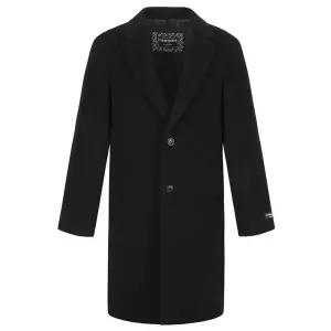 레노마 울캐시혼방 퀼티드 모던 체스터코트 블랙 RLDMBH64A