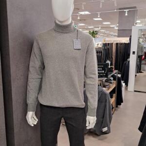 트레몰로 HC09 롱 터틀넥 니트 티셔츠 (주)세정 남성 24FW 가을겨울 뉴트럴그레이  TR