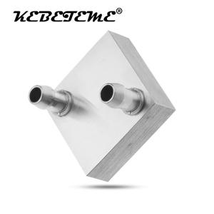 KEBETEME 워터 블록 액체 쿨러 방열판 알루미늄 CPU 수냉 PC 노트 북 40x40x12mm