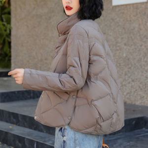여성 오리털 숏패딩 4colors 66반 겨울 덕다운 목카라 패션 경량패딩