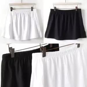 빅사이즈 티 레이어드 스커트 DWW3094 치마 코디