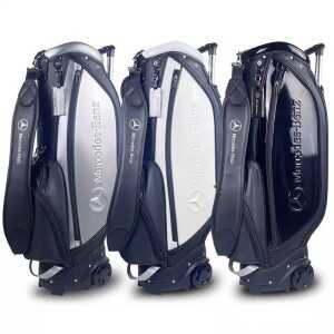 벤츠 골프백 바퀴 달린 트롤리 삼각대 방수 클럽 가방