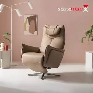 [시트앤모어]킹스맨 2모터 1인 리클라이너 무중력 소파(오트베이지)