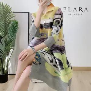 [플라라]플라라 (88까지)페인팅카라플리츠원피스_PK2SOP007C