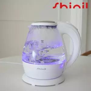 신일 전기포트 내열유리 소형 스텐 무선주전자 미니 투명 커피포터