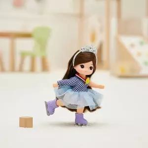 리틀미미 인형 너의꿈은뭐니 스케이팅선수 미니인형 관절 모형 피겨 역할놀이 상황극 옷입히기