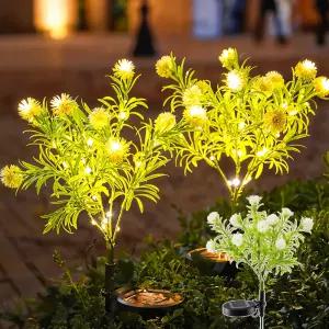 태양광 토끼풀 정원등 LED 꽃 전구 태양열 조명등 마당 경관조명 아파트 야외 잔디등