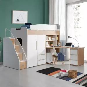 동서가구 아이방 공간활용 2층침대 건강한 E0등급 책상 옷장 수납장 사다리 벙커침대 DF903054 모음