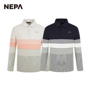 네파 남성 봄 선염 스트라이프 폴로 티셔츠 7J15201