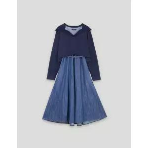 [코데즈컴바인](대구신세계) 니트카라 저지 원피스셋업 (CKA-OP504W2)