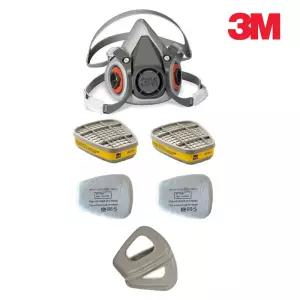 3M 6200+6003+5N11+501/마스크 세트 페인트 농약 레진 청소 락스 작업