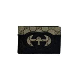 구찌 701420 K9GSG 9769 컷 아웃 인터로킹 반지갑 브라운 GUCCI 100%정품