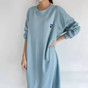 [보리보리/보리맘]곰자수 귀여운 수유복 긴팔 수유 원피스 임부복 코튼 ID469