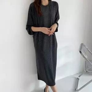 [보리보리/보리맘]루즈핏  심플 수유복 긴팔 수유 원피스 임부복 ID470