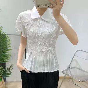 [플라라]플라라 (88까지)플리츠프레스플라워블라우스