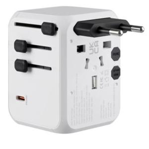 전세계 해외 여행용돼지코 멀티플러그 USB C타입 Gan 35W PD고속충전기 변환 220V 110V 전기아답터 어댑터