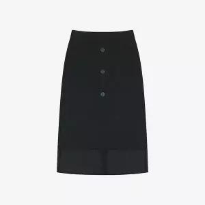 갤러리아 [SI]쉬폰 배색 버튼업 스커트(SHK2444ESS)