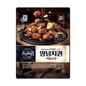 사조 대림선 Fryday 양념 치퀸 마늘간장 380g x 2봉 냉동 치킨
