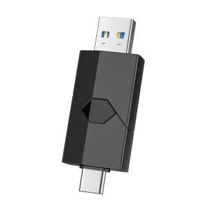 [미국배송] RAOYI 512GB USB C 플래시 엄지 듀얼 메모리 OTG IPHONE PC 휴대용 15 스틱 타입-C 1 2 타입 USB-C 리트랙터블 드라이브 IPAD 스마트폰 + 3.0 태블릿 ANDROID (블랙) IN PRO