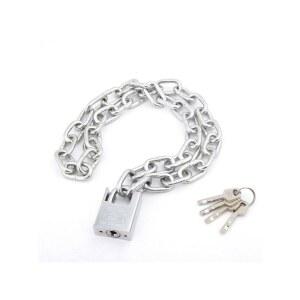 튼튼한자전거자물쇠 체인 유모차 쇠사슬 NR 오토바이 디스크 튼튼한 검정 알루미늄 휴대용