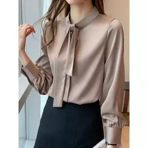 [클라쎄]클라셰 실키스카프페미닌블라우스_B5F0007