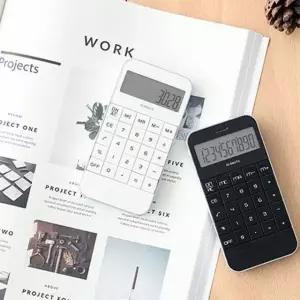 키밍 미니 사무용 계산기 회계 휴대용 학생용 다자인 (W71DD82)