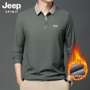 JEEP SPIRIT 긴팔 카라티 남자 가을 겨울 비즈니스 캐주얼 상의