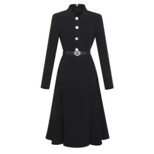 [미니멈]카라넥 버튼 플레어 원피스 (MXDAWO0150 DV1)_IC