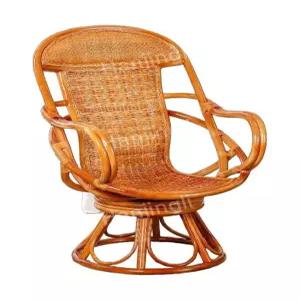 천연 등나무의자 가정 좌석 등받이 발코니 라운지 회전 식물 의자 노인 안락 무중력 독서 1인