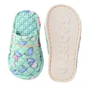 아동 유아 키즈린넨패브릭 순면 층간소음 가벼운 면실내화 (WFJWWZG)