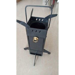 휴대용 소각로 미니 난로 화로 야외 야외용 소각통 블랙 바닥 캠핑용 히터 장작