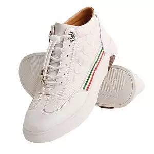 [하프클럽/]남성 가죽 하이탑 스니커즈 패션 운동화