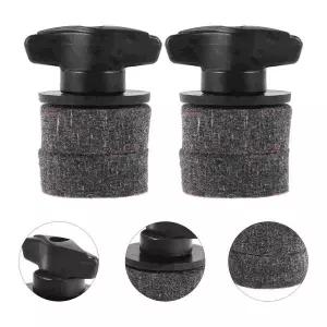 2세트 심벌 홀더 부착 내구성 플라스틱 펠트 드럼 스탠드 액세서리 윙 너트 고정 분할 나사 패드 심벌 부품