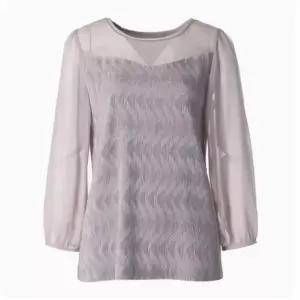 [롯데백화점]벨리시앙 체인라운드넥 주름블라우스 TB3301